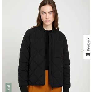 Sky line water repellent packable bomber jacket